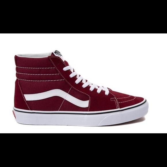 maroon high top vans